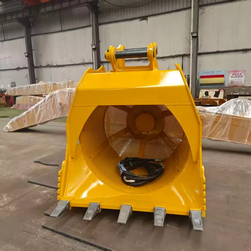 Xô sàng quay 360° để tách cát và sỏi