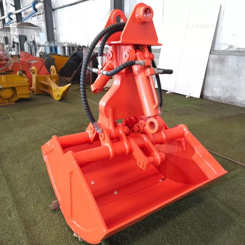 Xô vỏ sò đôi xi lanh cho máy xúc