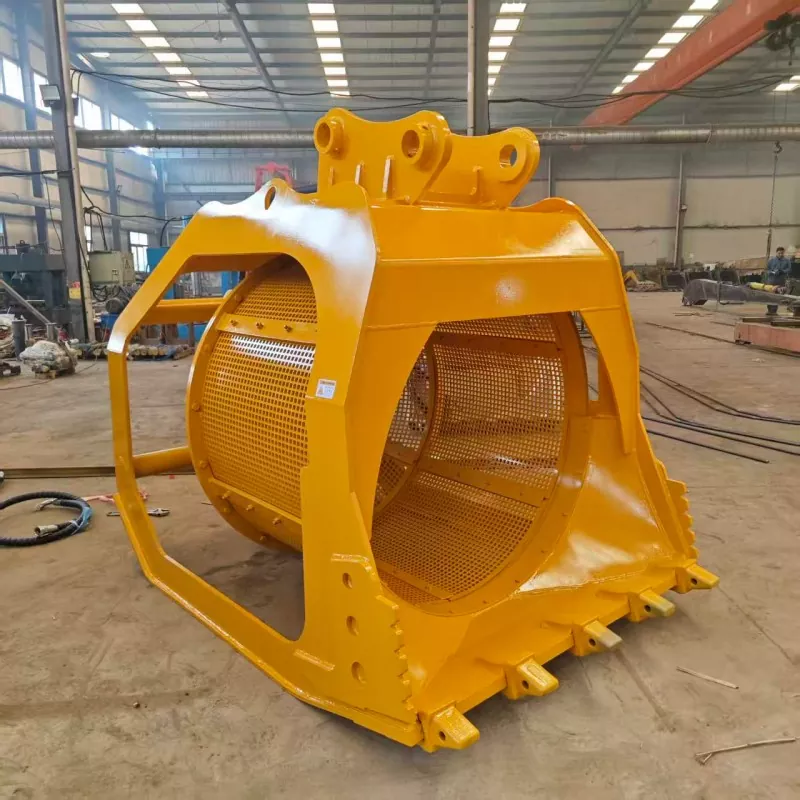 360° Rotary Screening Bucket for Sand and Gravel Separation