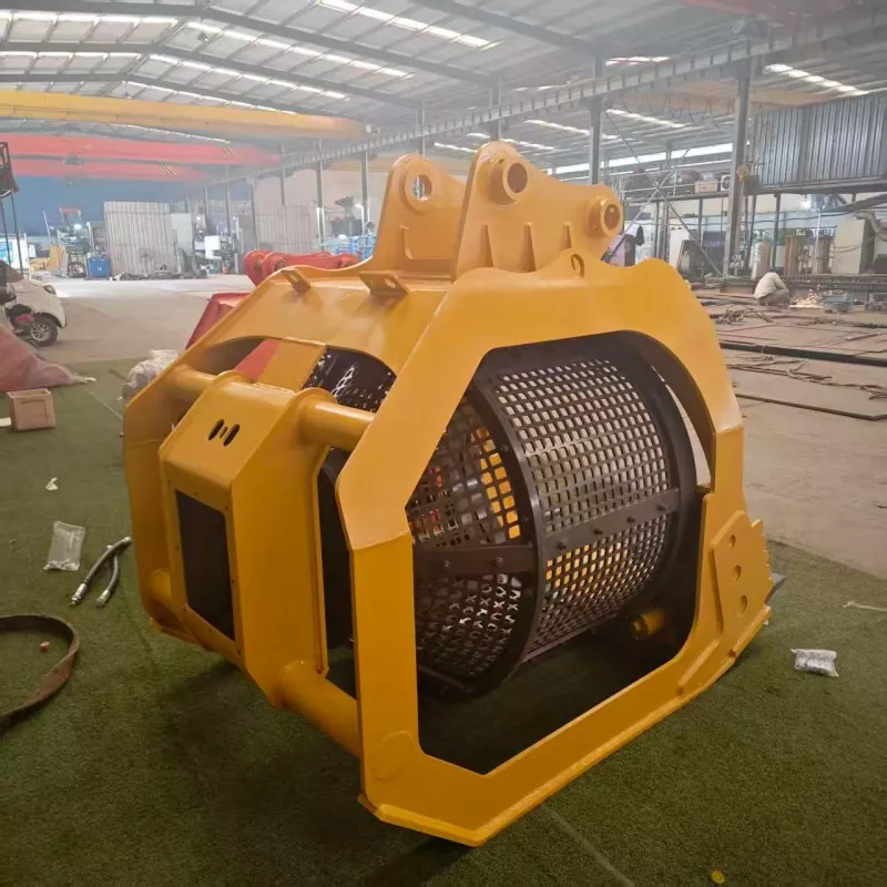 Xô sàng lọc quay để tái chế chất thải xây dựng
